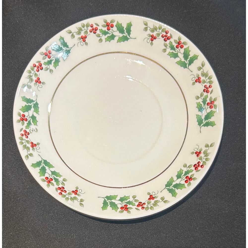 Gibson Christmas Charm Set of Two Cups and Saucers